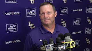 LSU Jay Johnson talks Tiger baseball NCAA Tournament selection to Chapel Hill