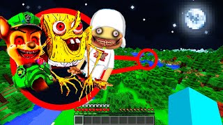 Encontré a los Hermanos Muertos de Bob Esponja.exe, Pocoyó.exe y Chase en Minecraft | La Película