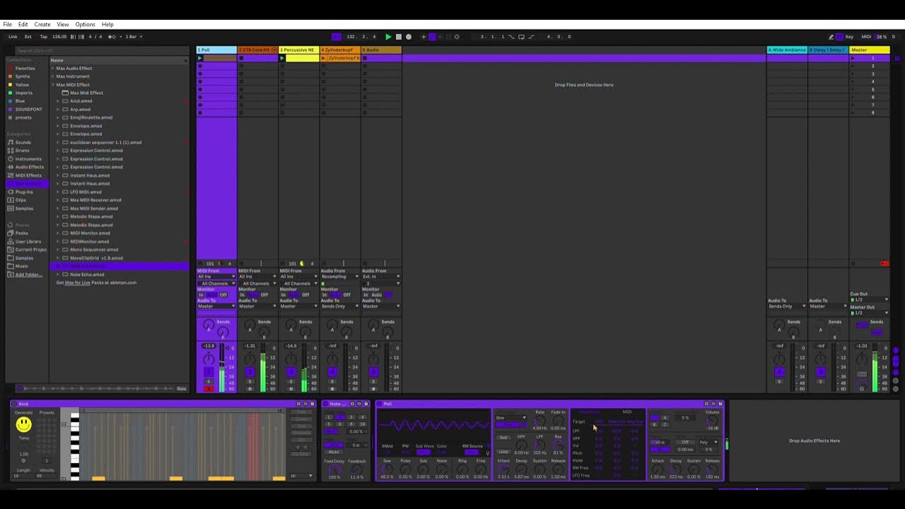 Euclidean sequencer 2021 Ableton Live 10 Suite YouTube