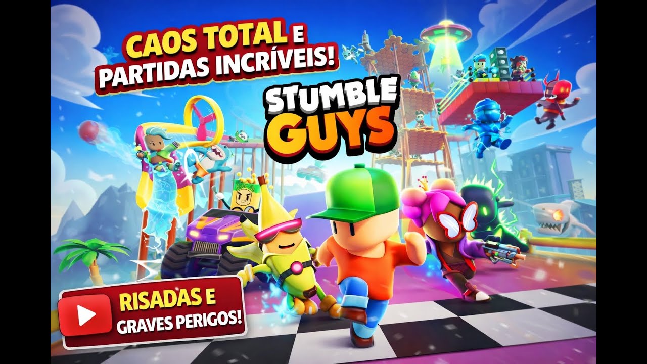 STUMBLE GUYS: QUEDAS E CORRIDAS INSANAS! GAME MOBILE + MULTIPLAYER + DESAFIO 