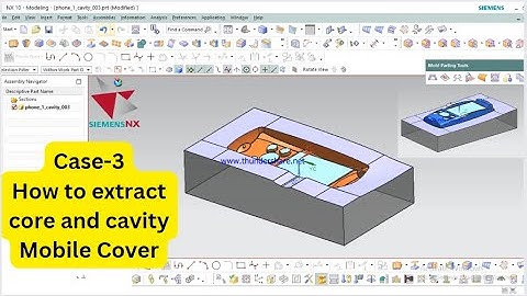 Case-3 // How to extract core and cavity in NX CAD with Mold wizard //Mold and Tool