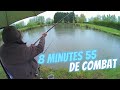 Carpe  la chinoise   8  minutes de combat de ouf pche au coup