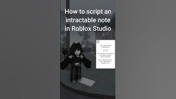 How to script an intractable note in Roblox Studio #roblox #scripting #tutorial #robloxstudio