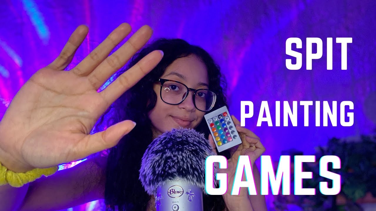 ASMR- BEST SPIT PAINTING + REMOTE GAME 🎨 🎮 TINGLES