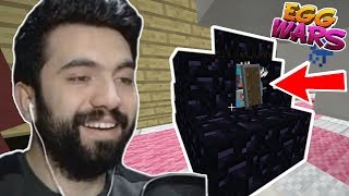 OBSİDYENLE KAPATIP ZIRHLARINI KIRMAK (TROLL) !!! | Minecraft: EGG WARS