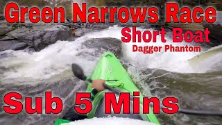 Green Narrows Race Short Boat Lap Dagger Phantom