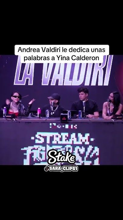 Andrea valdiri le dedica unas palabras a yina calderon #westcol #