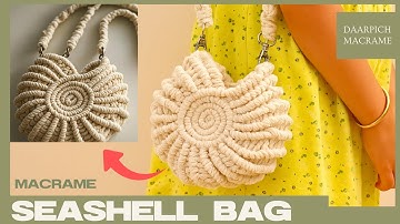 Seashell Spiral Macrame Bag Tutorial | DIY Handmade Trendy Handbag