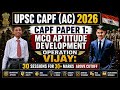 CAPF (AC) PAPER 1 MCQ APTITUDE DEVELOPMENT: Score 30+ marks above the cutoff