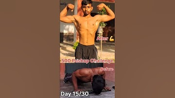Day 15/30 500 Pushup Challenge || After 500 push up Chest Pump #pushups #shorts #viral