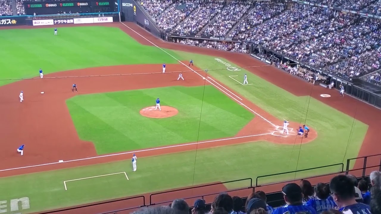 20240601　ﾋｰﾄｱｯﾌﾟするﾁｬﾝﾃ♪【チャンス一撃】7回ｳﾗ　北海道日本ﾊﾑﾌｧｲﾀｰｽﾞ@ｴｽｺﾝﾌｨｰﾙﾄﾞHOKKAIDO･内野3塁側 日本生命ｾ･ﾊﾟ交流戦