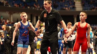 U13 D. Menegis (Fin) Vs O. Melnychenko (Ukr) 42Kg. Greco-Roman Youth Boys Wrestling.