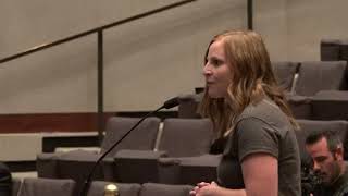 Katie,  speaking about the importance of historic Landmarks