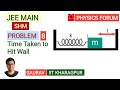 JEE MAIN || Simple Harmonic Motion || Time Taken to Hit Wall || P8