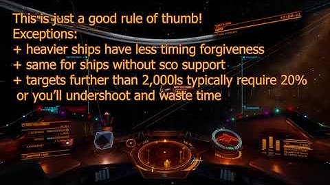 How to use SCO in Elite Dangerous