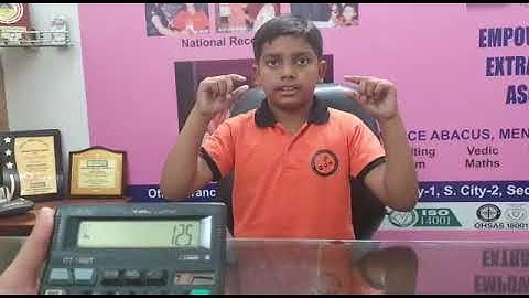 Triple digit tables done in a jiffy by Garv Das ! Table of 125 done 50 times !! Watch the action !