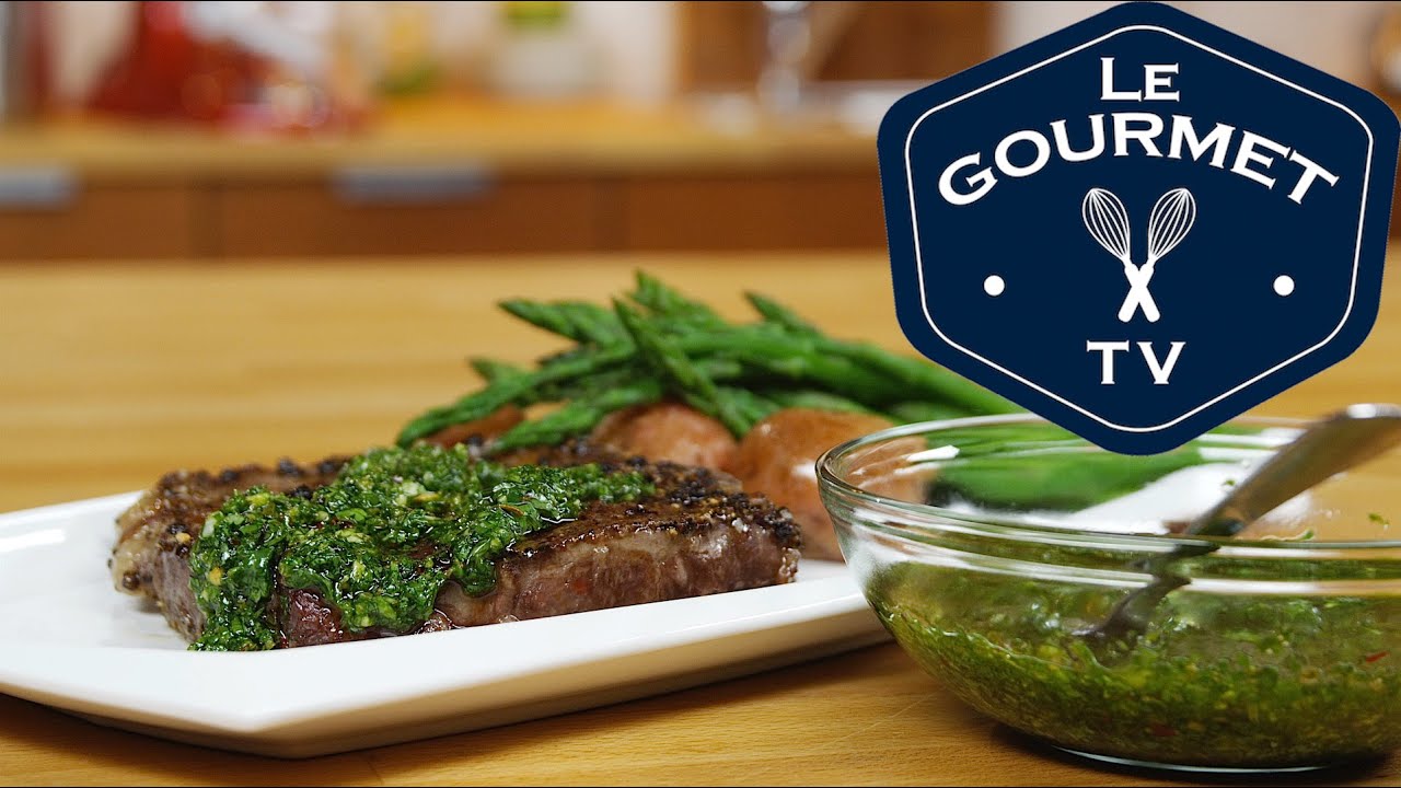 Chimichurri Sauce Recipe (great on steaks) - LeGourmetTV | Glen And Friends Cooking
