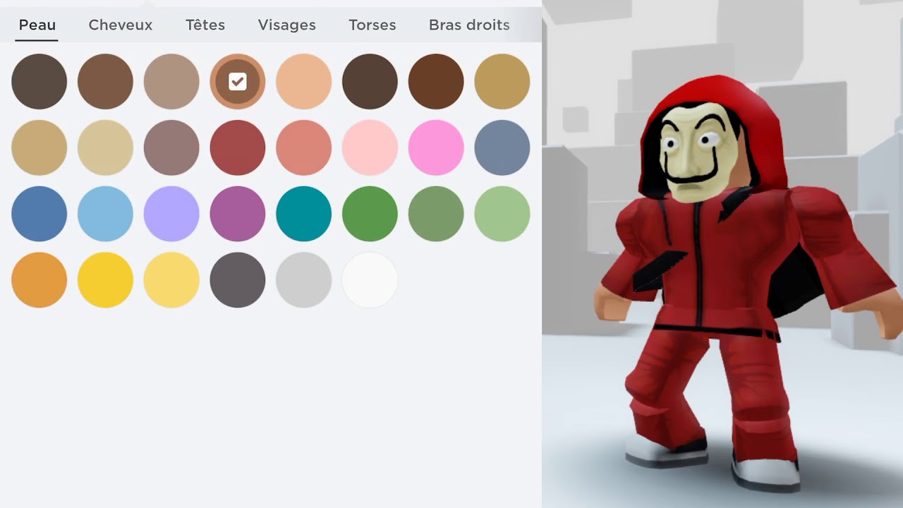 Roblox Making Casa De Papel Money Heist Outfit Total 280 Robux Youtube - money heist roblox mask