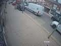 Leicester CCTV - CAR Vs SKIP Loader