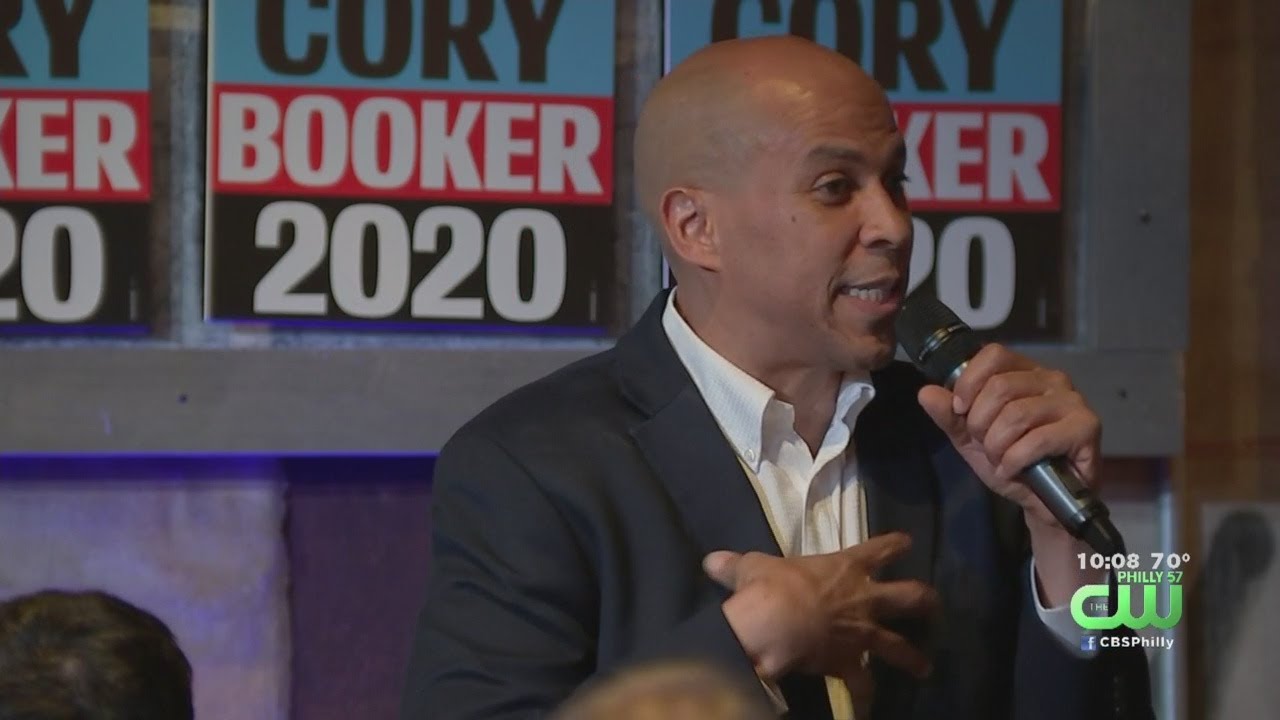 New Jersey Sen. Cory Booker Talks Gun Violence At Philadelphia Campaign Stop