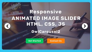 Responsive image slider using HTML, CSS & Owl Carousel Tutorial in Hindi / Urdu