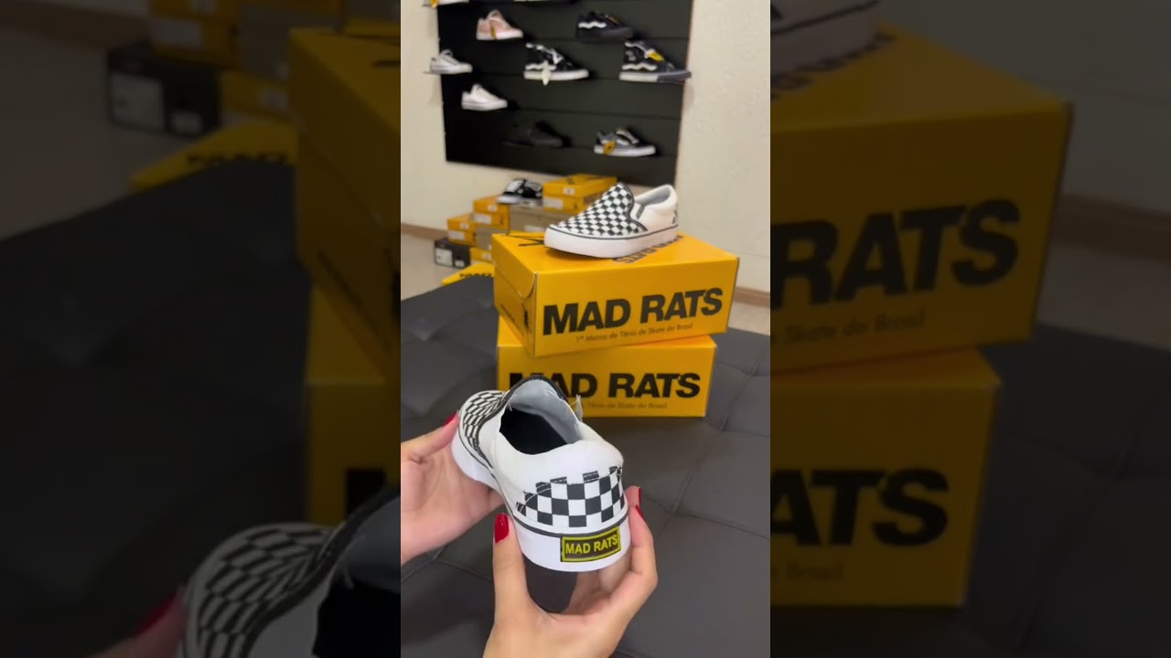 Tênis Mad Rats Slip On Quadriculado - Outros Moda e Acessórios