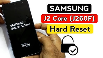 Samsung J2 Core (J260F) Hard reset screen pin unlock 2023.