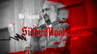 Badnaami - Sidhu Moosewala |Youngest In The Charge (Full Audio) | Prod.By Ryder41