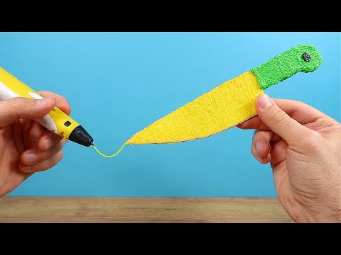 видео: Что если нарисовать 3D ручкой настоящий Нож и заточить его?