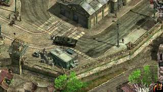 Commandos 2 - Stupid German Officer Run Over By Friendly Tank