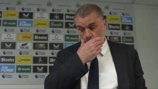 Ange Postecoglou’s disappointed post-match interview after 4-0 Newcastle loss