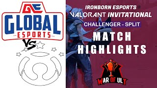 GLOBAL vs EXCEELI | Challenger Highlights1 - Split | IRONBORN Valorant Invitational | War of ULT