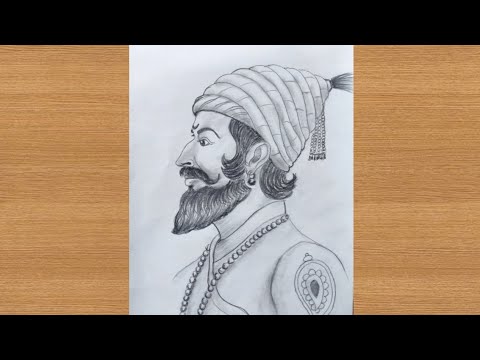 Chhatrapati Shivaji drawing easy - How to draw Chhatrapati shivaji maharaj  jayanti drawing easy - YouTube