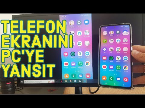 Video: Telefon ekranını dizüstü bilgisayara koyabilir misin?