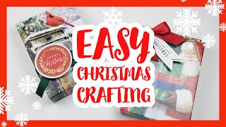 Make Gorgeous GIFT BOXES With Just ONE 5 x 7 GREETING CARD!!  🎄🎄Perfect STOCKING STUFFER Size🎄🎄