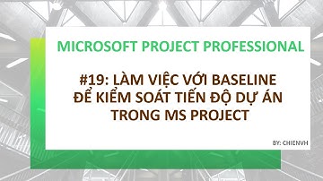 MS Project Professional: #19 Làm việc với baseline để kiểm soát tiến độ dự án trong MS Project