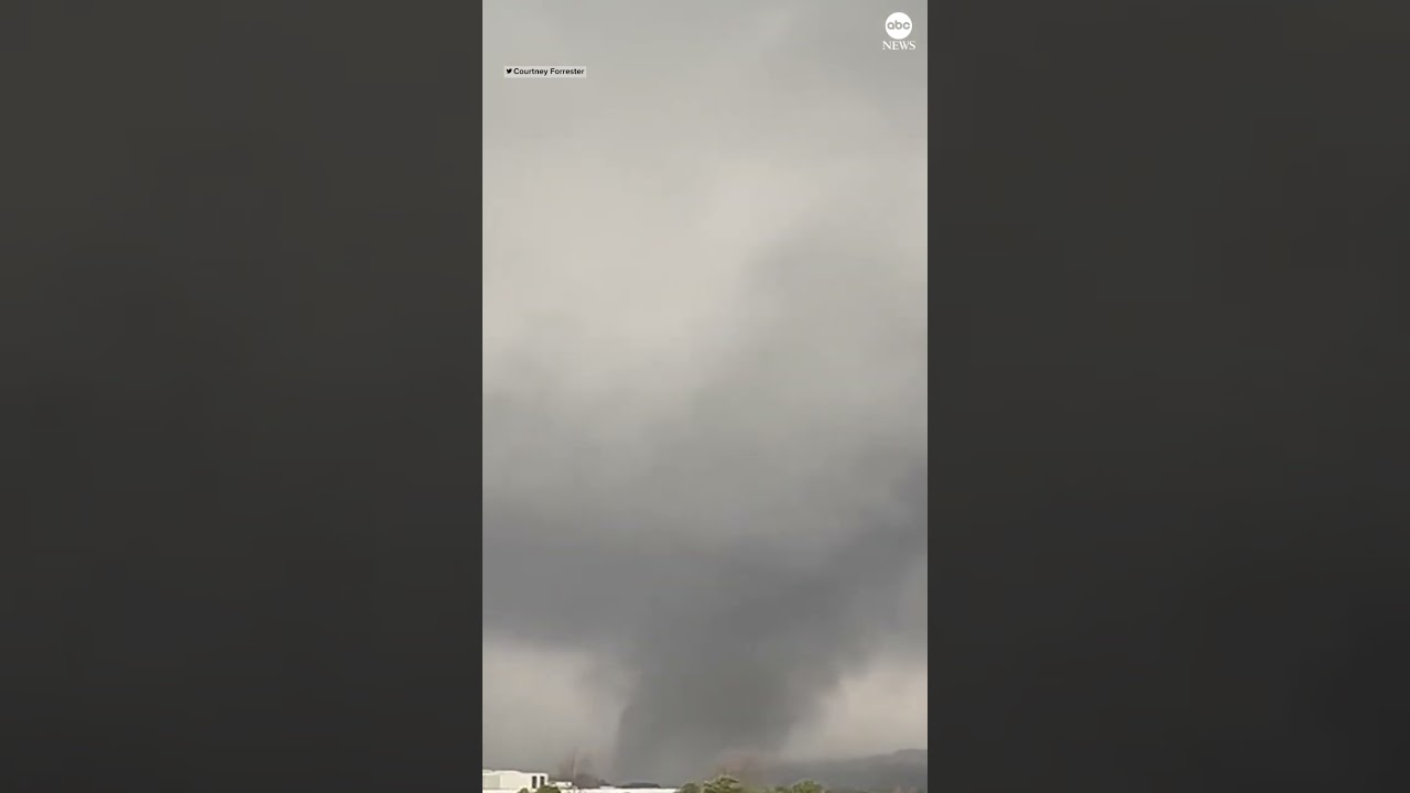 New video shows a tornado ripping through Little Rock, Arkansas, in the midst of a major tornado outbreak