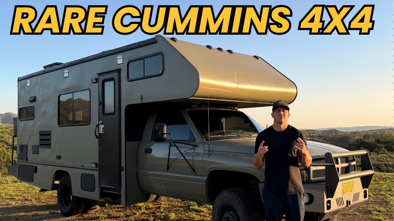 12 VALVE CUMMINS SCOTTY MOTORHOME AND ITS 4X4 - YouTube