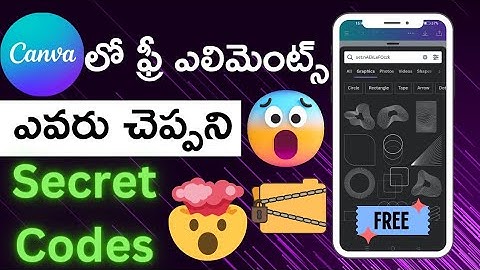Uncover Canva Secrets: Beginner Tutorial | Secret Element Codes in Canva