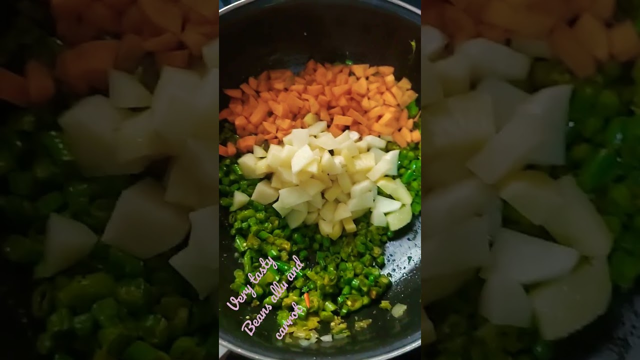 very tasty curry beans allu carrot 🥕 😋😋
