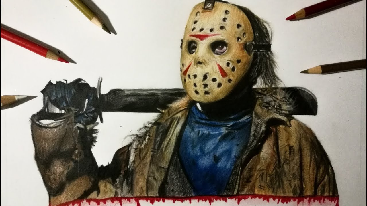 Jason Voorhees Realistic Drawings