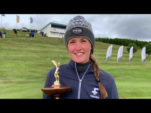 Guðrún Brá Björgvinsdóttir Íslandsmeistari í golfi 2019 -viðtal