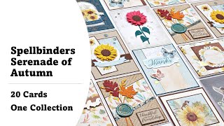 Spellbinders | Serenade of Autumn | 20 Cards 1 Collection