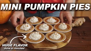 Mini Pumpkin Pies  | Fast, Easy & Delicious