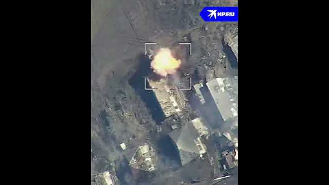 Работа дрона-камикадзе «Ланцет» в зоне СВО