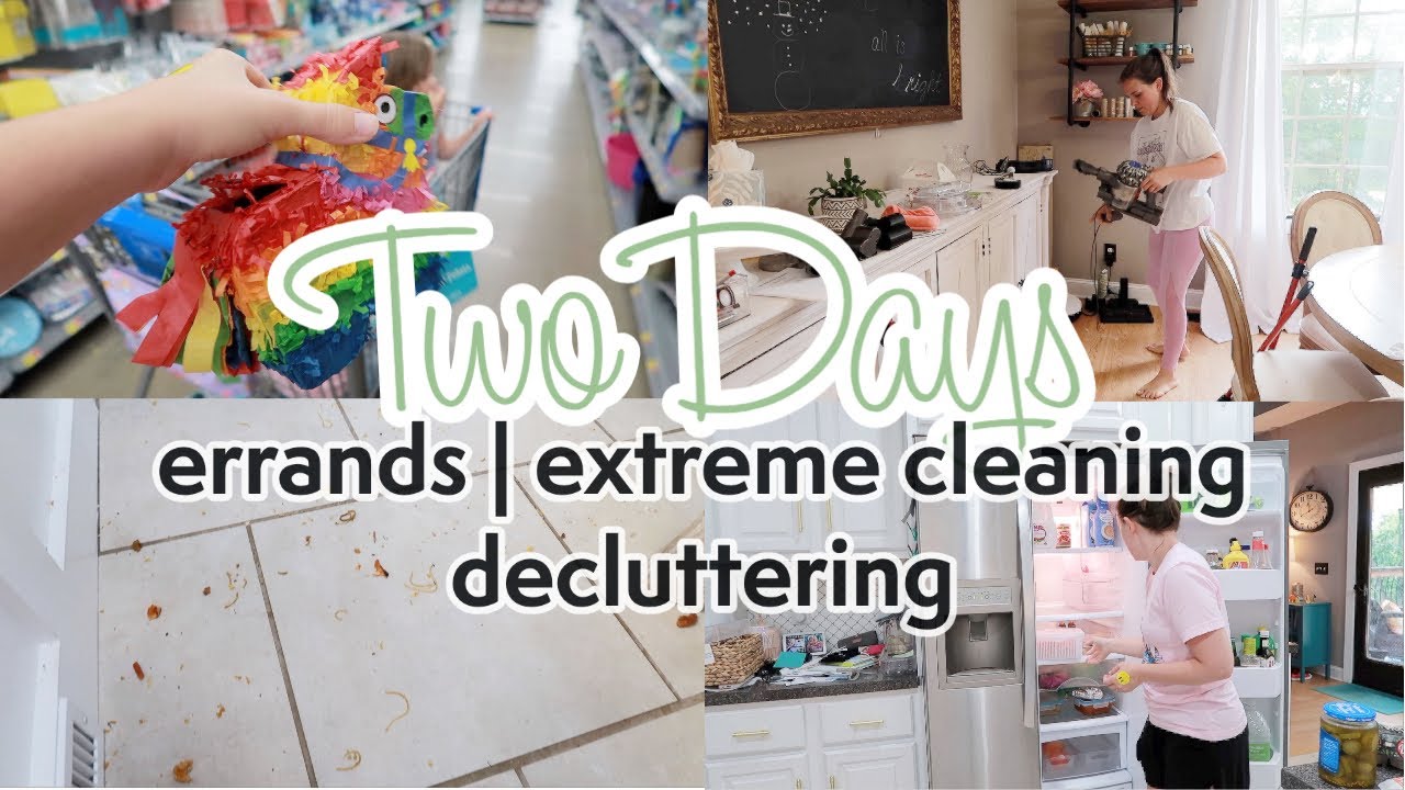 TWO DAY EXTREME Clean With Me | Cleaning and Decluttering Motivation ...