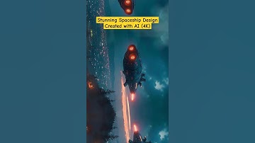 Stunning Spaceship Design Created with AI (4K) #aiart #synthwave #spaceship