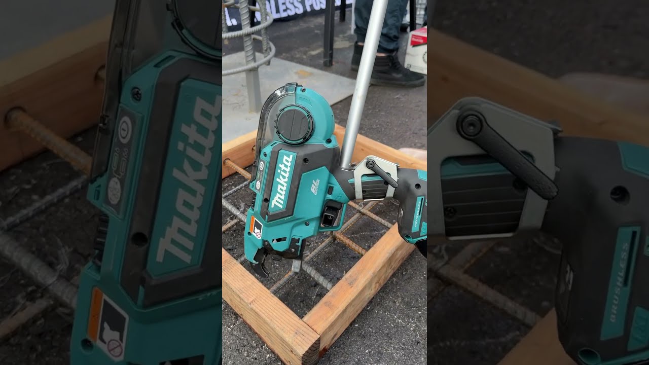 Makita Rebar Tier with extension handle shorts makita tools construction concrete