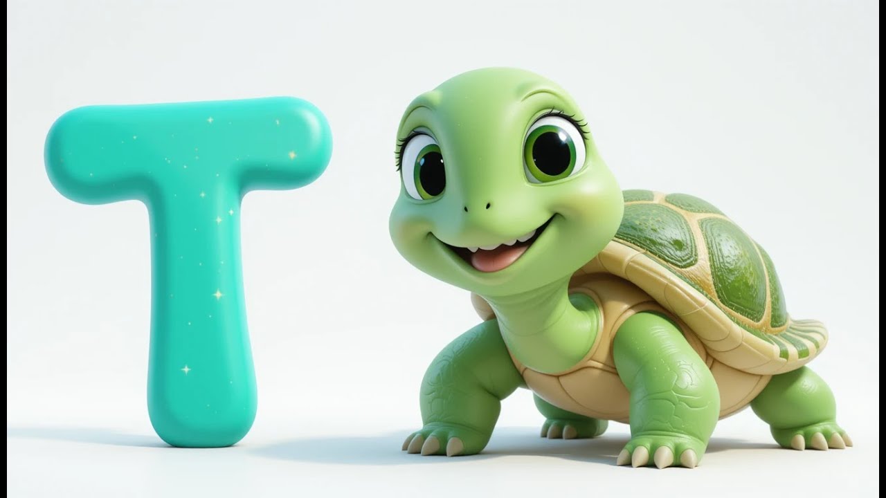 Sound of T for Kids | Learn T Words with Fun 3D Animation & Phonics