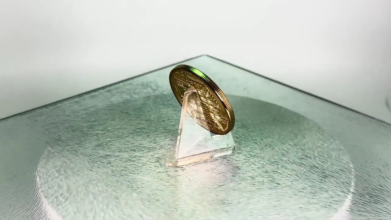 2013 Bitcoin Tribute Coin Gold Clad Proof 